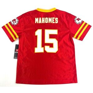 Kansas City Chiefs NFL Team Patrick Mahomes Jersey Youth L (12-14) Red #15 New